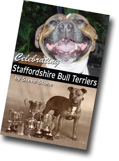 Celebrating Staffordshire Bull Terriers book cover.